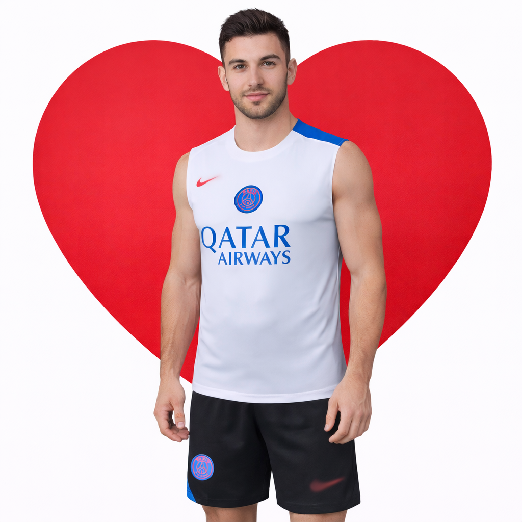 MAILLOT SANS MANCHE ENTRAINEMENT PARIS (avec short)
