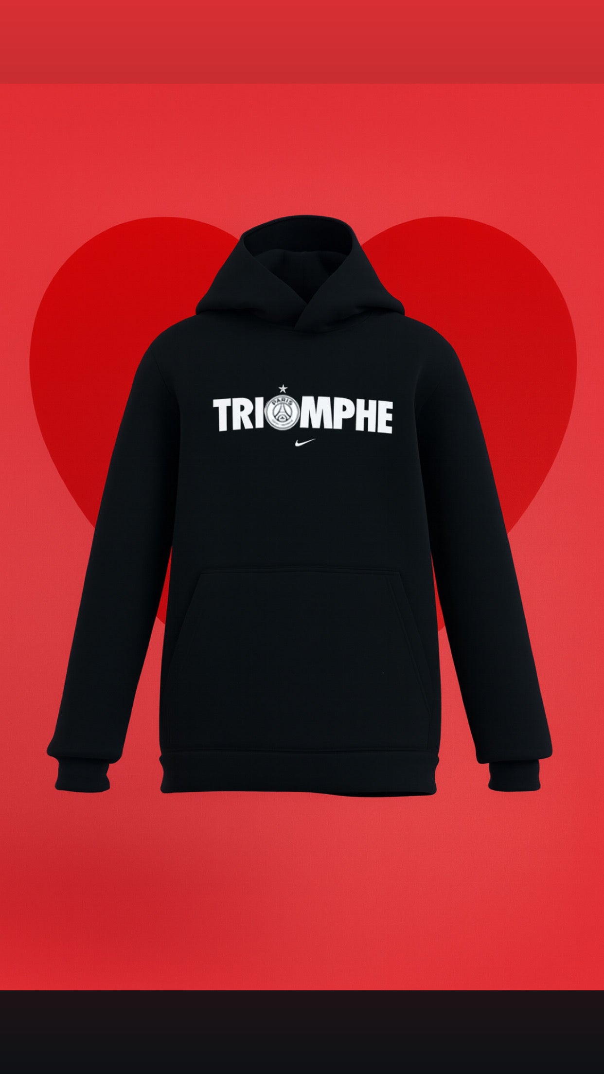 SWEAT CAPUCHE PARIS TRIOMPHE ETOILE